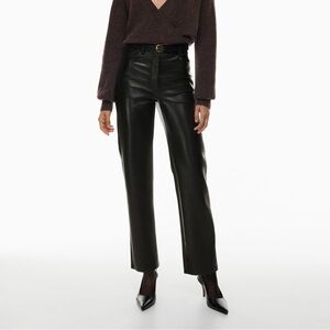 Wilfred Aritzia Melina Pants in Black Vegan Leather, Size 2